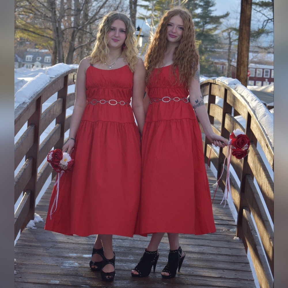 Elegant Red Maxi Dress